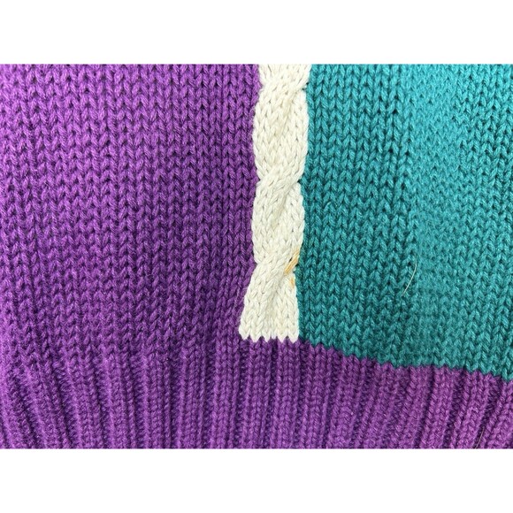 Vtg Milano Design Group Women’s Cable Knit Cardigan Sweater M - Picture 10 of 14